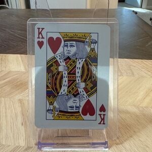 Jimmy Choo King of Hearts Playing Card in Protective Case